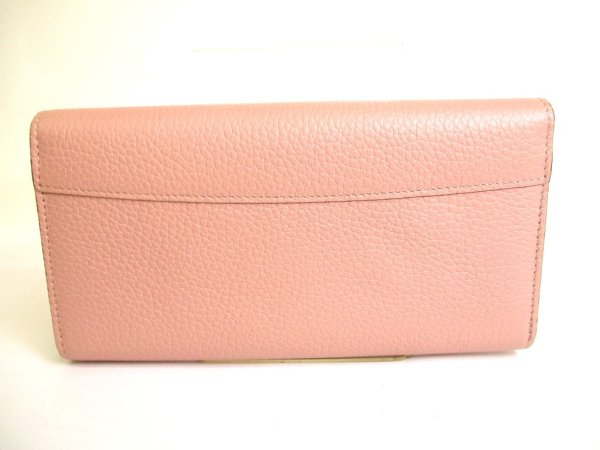 Photo2: LOUIS VUITTON Rose Pink Tourillon Leather Capucines Wallet #9854