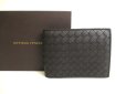 Photo1: BOTTEGA VENETA Intrecciato Black Leather Bifold Wallet Compact Wallet #9855 (1)