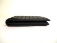 Photo5: BOTTEGA VENETA Intrecciato Black Leather Bifold Wallet Compact Wallet #9855