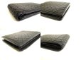 Photo7: BOTTEGA VENETA Intrecciato Black Leather Bifold Wallet Compact Wallet #9855