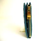 Photo4: BOTTEGA VENETA Intrecciato Blue green Leather Bifold Wallet Compact Wallet #9858