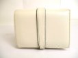 Photo2: GUCCI Jackie 1961 White Leather Bifold Card Case Wallet Compact Wallet #9859 (2)