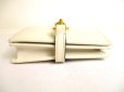 Photo5: GUCCI Jackie 1961 White Leather Bifold Card Case Wallet Compact Wallet #9859