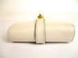 Photo6: GUCCI Jackie 1961 White Leather Bifold Card Case Wallet Compact Wallet #9859