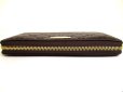 Photo6: GUCCI Guccissima Dark Brown Leather Round Zip Long Wallet #9863