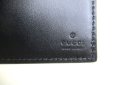 Photo10: GUCCI GG Embossed Black Leather Bifold Bill Wallet Purse #9873