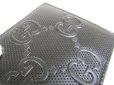 Photo12: GUCCI GG Embossed Black Leather Bifold Bill Wallet Purse #9873