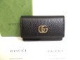 Photo1: GUCCI GG Marmont Black Leather 6 Pics Key Cases #9896 (1)