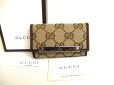 Photo1: GUCCI GG Brown Canvas and Leather 6 Pics Key Cases #9905 (1)