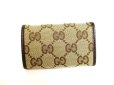 Photo2: GUCCI GG Brown Canvas and Leather 6 Pics Key Cases #9905 (2)