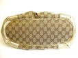 Photo5: GUCCI GG Brown Canvas Gold Leather Hand Bag Tote Bag w/Strap Purse #9908