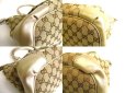 Photo6: GUCCI GG Brown Canvas Gold Leather Hand Bag Tote Bag w/Strap Purse #9908