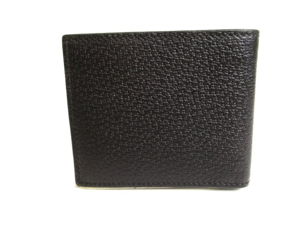 Photo2: GUCCI GG Marmont Black Leather Bifold Bill Wallet Compact Wallet #9909