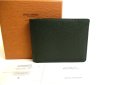 Photo1: LOUIS VUITTON Taiga Episea Leather Bifold Bill Wallet Purse #9912 (1)