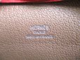 Photo10: HERMES Pink and Brown Chevre Myzore Leather Coin Purse Bastia #9920