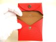 Photo8: HERMES Pink and Brown Chevre Myzore Leather Coin Purse Bastia #9920