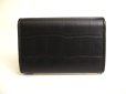 Photo2: BALENCIAGA Black Leather Card Holder Accordeon Hold #9923 (2)