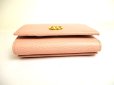 Photo5: GUCCI Double G Marmont Light Pink Leather Trifold Wallet #9926