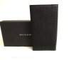 Photo1: BVLGARI Black Leather Flap Long Bill Wallet #9928 (1)