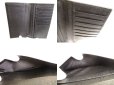 Photo8: BVLGARI Black Leather Flap Long Bill Wallet #9928