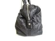 Photo3: Saint Laurent Paris Y Motif Black Nylon Leather Hand Bag Purse #9933