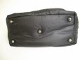 Photo5: Saint Laurent Paris Y Motif Black Nylon Leather Hand Bag Purse #9933