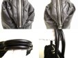 Photo7: Saint Laurent Paris Y Motif Black Nylon Leather Hand Bag Purse #9933