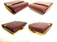 Photo7: Cartier Must de Cartier Bordeaux Leather Trifold Wallet #9946