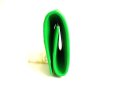 Photo3: BOTTEGA VENETA Intrecciato Green Leather Cassette Folded Coin Purse #9950