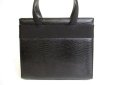 Photo2: Salvatore Ferragamo Vara Black Leather Hand Bag w/Strap #9953 (2)