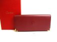 Photo1: Cartier Must de Cartier Bordeaux Leather Bifold Long Wallet #9955 (1)