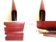 Photo8: Cartier Must de Cartier Bordeaux Leather Bifold Long Wallet #9955