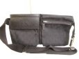 Photo1: GUCCI GG Black Canvas Waist Packs Belt Bag Purse #9957 (1)