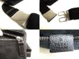 Photo9: GUCCI GG Black Canvas Waist Packs Belt Bag Purse #9957