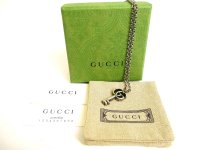 GUCCI Double G Sterling Silver 925 Key Necklace #9958