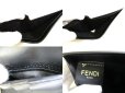 Photo9: FENDI Zucca Gray Fabric Black Leather Bifold Wallet Diagonal Wallet #9973