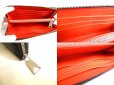 Photo8: BOTTEGA VENETA Intrecciato Brown Red Bicolored Leather Around Zip Wallet #9974