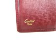 Photo10: Cartier Must de Cartier Bordeaux Leather Bifold Wallet Purse #9993