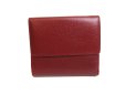 Photo2: Cartier Must de Cartier Bordeaux Leather Bifold Wallet Purse #9993 (2)