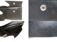 Photo9: PRADA Saffiano Black Leather Bifold Wallet Compact Wallet #9996