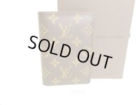 LOUIS VUITTON Monogram Brown Leather Passport Holder ID Holders #a004