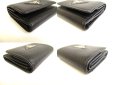 Photo7: PRADA Black VIT Daino Leather Trifold Wallet Compact Wallet #a012