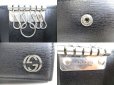 Photo9: GUCCI Interlocking G Black Leather 6 Pics Key Cases #a016