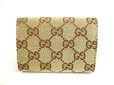 Photo2: GUCCI Beige GG Canvas Business Card Credit Card Holder #a017 (2)