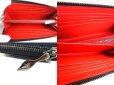 Photo8: Christian Louboutin Panettone Black Leather Spikes Round Zip Wallet #a034