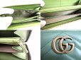 Photo9: GUCCI Marmont GG Lime Green Leather Round Zip Long Wallet #a042