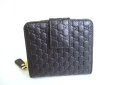 Photo2: GUCCI GG Micro Guccissima Black Signature Leather Bifold Wallet #a043 (2)