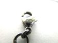 Photo9: CHANEL Black CC Logo Silver Chain Necklace #a047