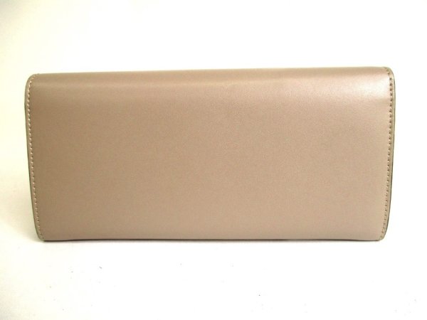 Photo2: FENDI By The Way Tortora Leather Bifold Long Wallet Flap Wallet #a051