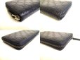 Photo7: GUCCI Guccissima Navy Blue Leather Round Zip Long Wallet #a060